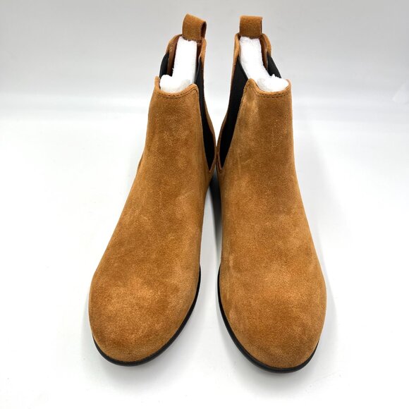 Aerosoles‎ Womens Size 9.5 Step Dance Brown Suede Leather Chelsea Ankle Boots - Picture 2 of 15